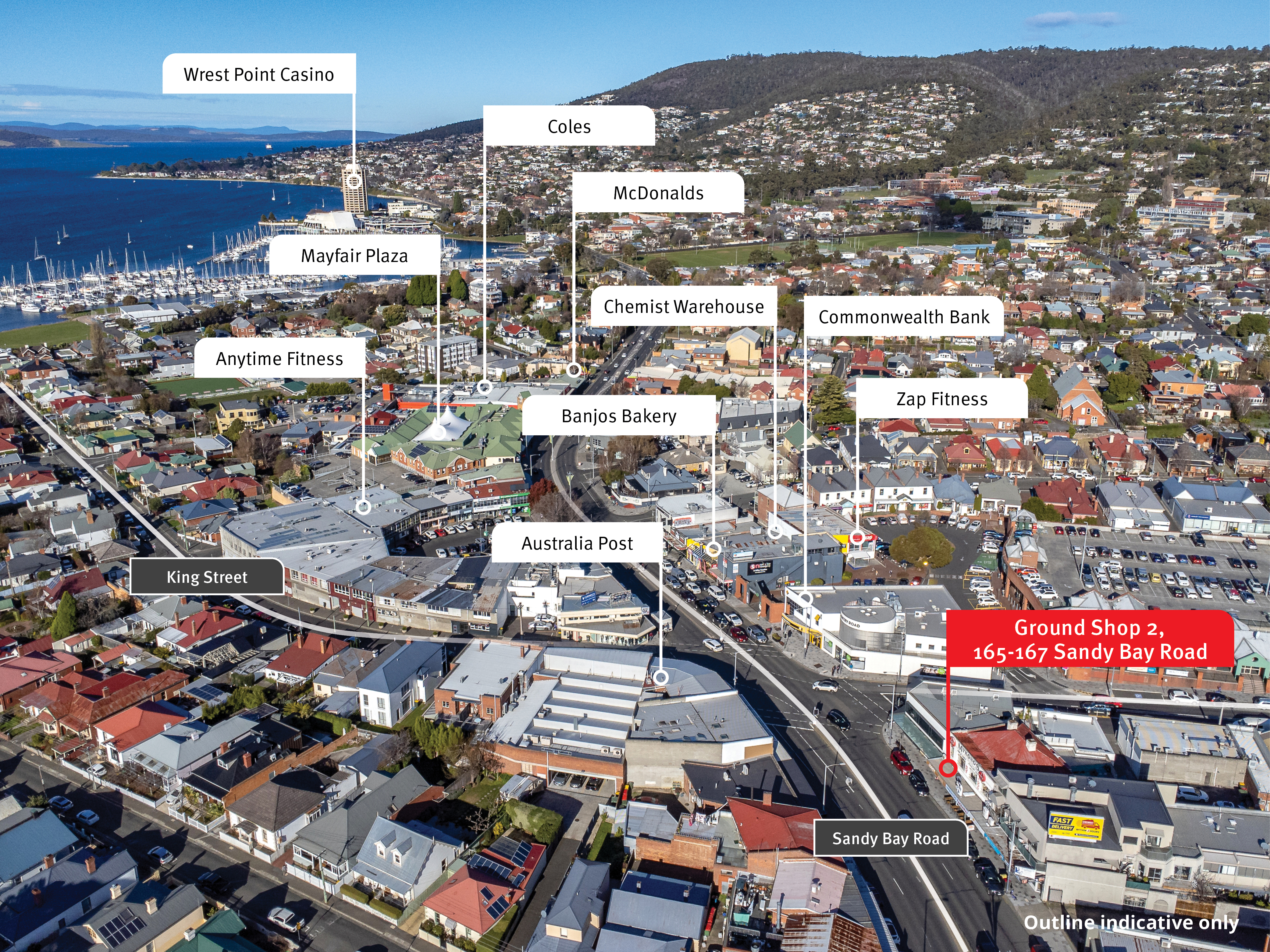 Ground  Shop 2/165-167 Sandy Bay Road, Sandy Bay, TAS, 7005 - Image 2